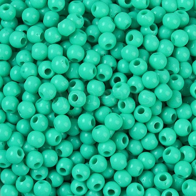 Opaque Acrylic Beads SACR-A007-01A-10-1