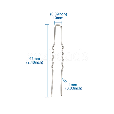 Hair Accessories Iron Hair Forks Findings OHAR-TAC0002-01P-1