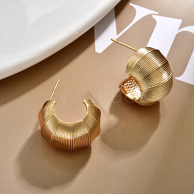 Brass Stud Earrings for Women FS-WGBBFC6-03-1