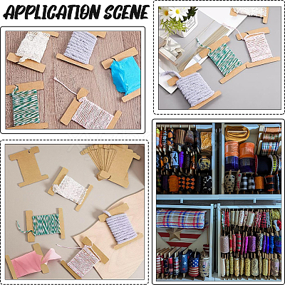 100Pcs Paper Thread Winding Boards SENE-SC0001-04-1