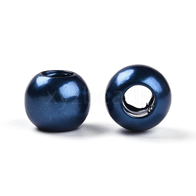 ABS Plastic Imitation Pearl European Beads MACR-R530-12mm-A65-1