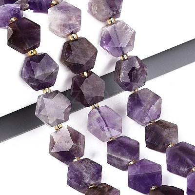 Natural Amethyst Beads Strands G-N368-01A-10-1