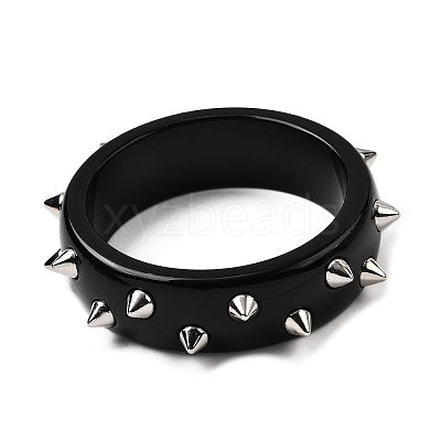 Punk Resin Bangles BJEW-P357-01P-02-1