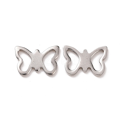 Tarnish Resistant Filigree 304 Stainless Steel Butterfly Charms STAS-N025-07-1