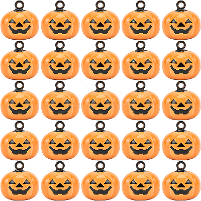 20Pcs Halloween Pumpkin Bell  KKB-GF0001-01-1