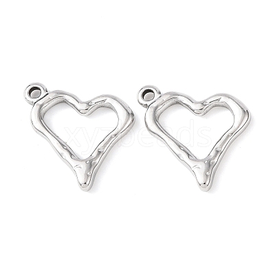 304 Stainless Steel Textured Pendants STAS-A133-05P-1