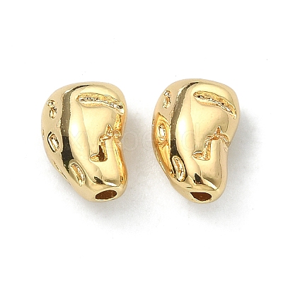Rack Plating Brass Spacer Beads KK-B072-44G-1