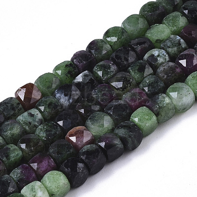 Natural Ruby in Zoisite Bead Strands G-R460-029-1