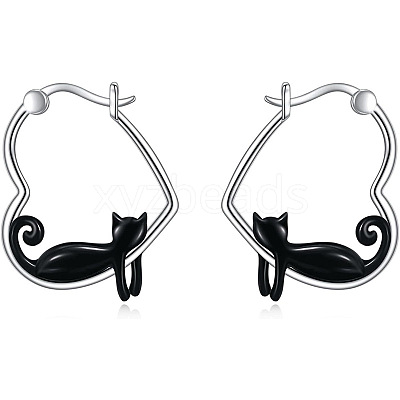 Zinc Alloy Enamel Hoop Earrings FS-WGF523B-01-1