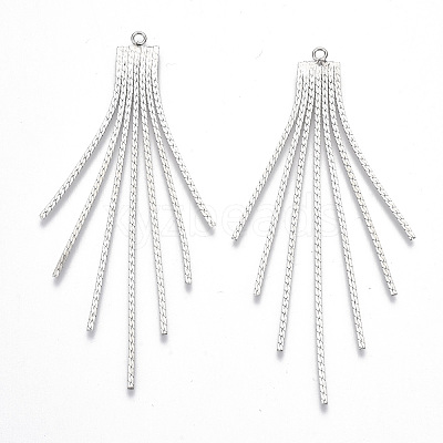 Brass Chain Tassel Big Pendants KK-N231-110P-NF-1