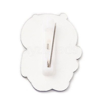 Cartoon Style Acrylic Brooches JEWB-P018-02H-1