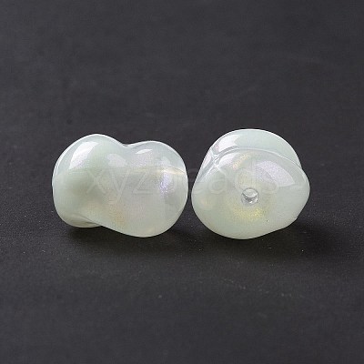 Opaque Acrylic Beads OACR-E015-08G-1
