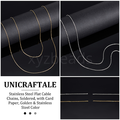 10M 2 Color 304 Stainless Steel Flat Cable Chains CHS-UN0001-21-1