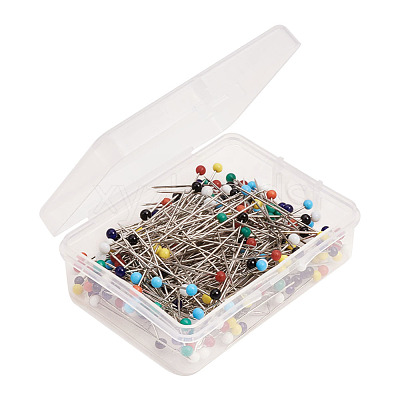 Multicolor 1 Box Length 37mm Round Ball Map Tacks Push Pins with Needle Points FIND-N0002-001-B-1