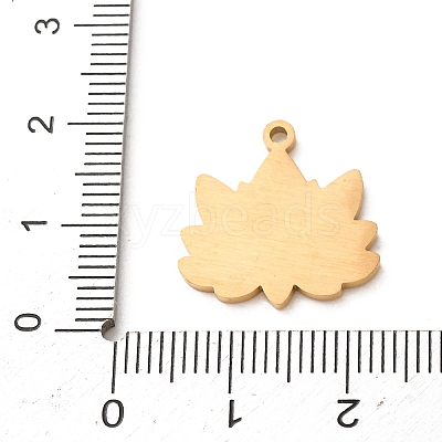 304 Stainless Steel with Red Enamel Pendants SA-CBA061A-05G-1