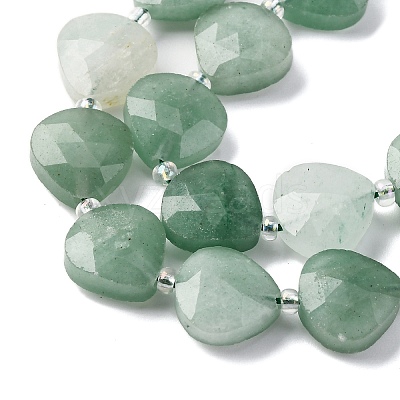 Natural Green Aventurine Beads Strands G-P570-E11-02-1