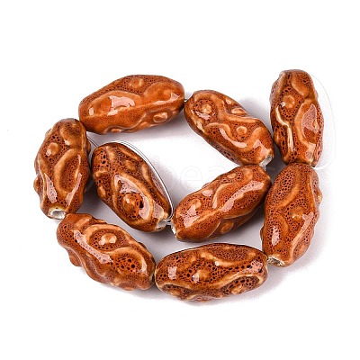 Vintage Handmade Porcelain Beads PORC-Q008-12D-1