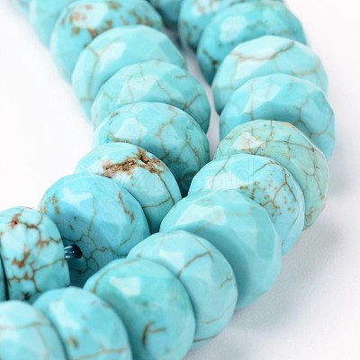 Natural Magnesite Beads Strands G-J375-04-5x8mm-1