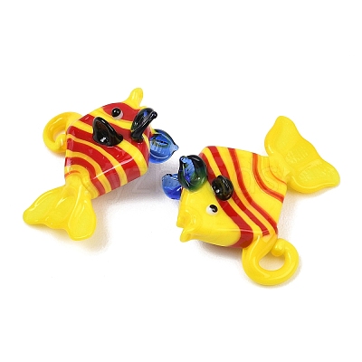 Handmade Lampwork Pendants LAMP-G162-01G-1
