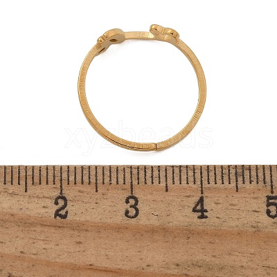 304 Stainless Steel Cuff Rings for Women RJEW-D285-01G-A-1