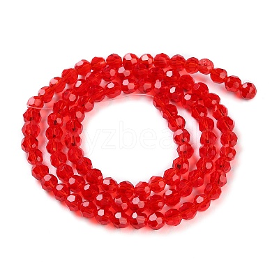 Transparent Glass Beads Strands GLAA-Q104-01A-1