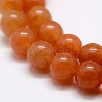 Natural Red Aventurine Bead Strands G-P257-02-6mm-1