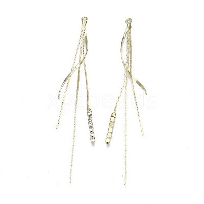 Brass Chain Tassel Big Pendants KK-R129-11G-1