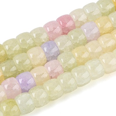 Baking Paint Crackle Glass Beads Strands DGLA-N019-02A-05-1