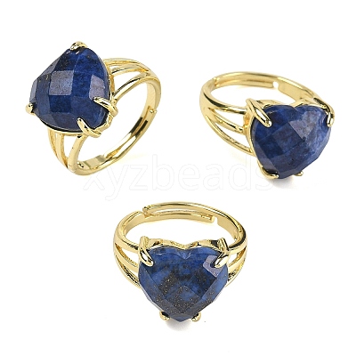 Brass Cuff Open Rings RJEW-D347-01G-14-1