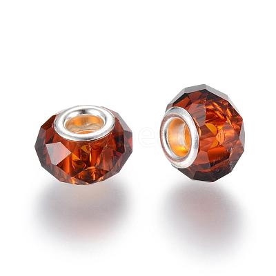 Handmade Glass European Beads GPDL25Y-70-1