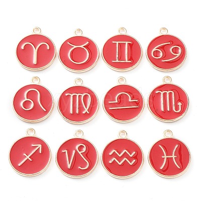 Alloy Enamel Pendants ENAM-S124-01A-07-1