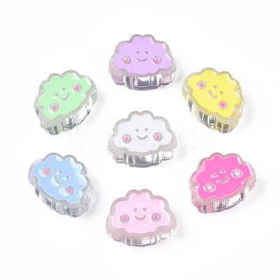 Transparent Acrylic Beads ACRC-S039-01-1
