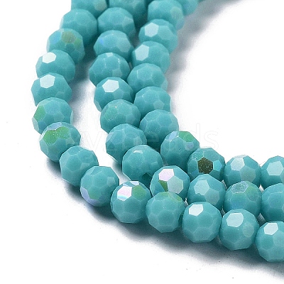 Opaque Glass Beads Strands EGLA-A035-P4mm-L12-1