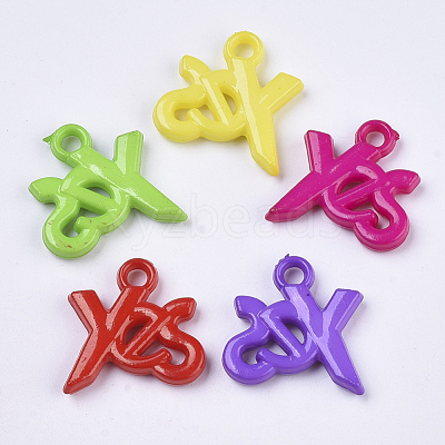 Opaque Acrylic Pendants SACR-N008-025-1