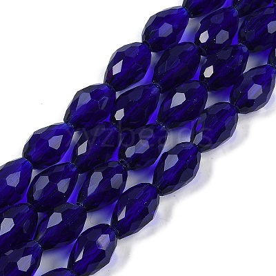 Transparent Glass Beads Strands X-EGLA-N013-T6mm-D07-1
