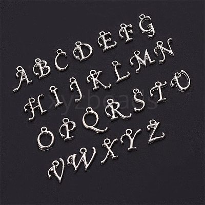 Alloy Mixed Letter Pendants PALLOY-PH0012-42-1