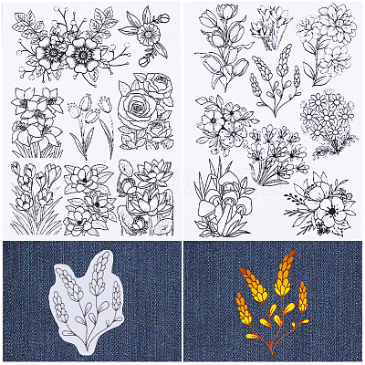 PVA Water-soluble Embroidery Aid Drawing Sketch DIY-WH0514-020-1
