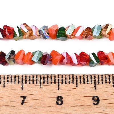 Electroplate Glass Beads Strands X-GLAA-T023-A17-01-1