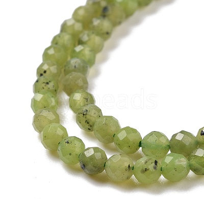 Natural Olive Jade Beads Strands G-D463-13B-1