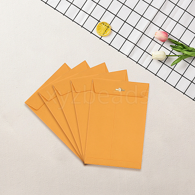 50Pcs Kraft Paper Clasp Envelopes for Storing AJEW-CP0009-98A-1