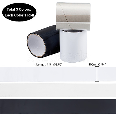 AHADEMAKER 3 Rolls 3 Colors PVC Waterproof Repair Adhesive Tape AJEW-GA0004-81-1