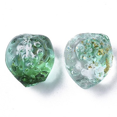 Transparent Spray Painted Glass Beads LS-GLAA-R215-01-B07-1