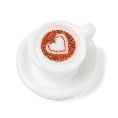 Resin Coffee Miniature Ornaments DOLL-P002-A03-1