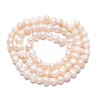 Natural Cultured Freshwater Pearl Beads Strands PEAR-N013-04E-01-1