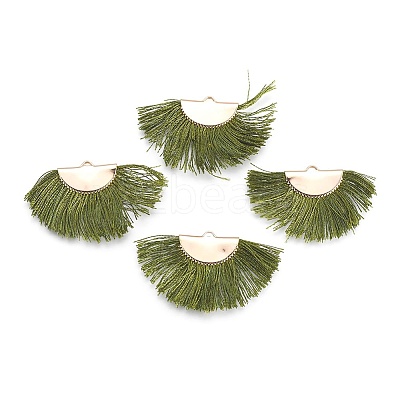 Nylon Tassel Pendants KK-F755-28G-08-NF-1
