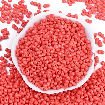 Baking Paint Glass Seed Beads SEED-K010-A08-1