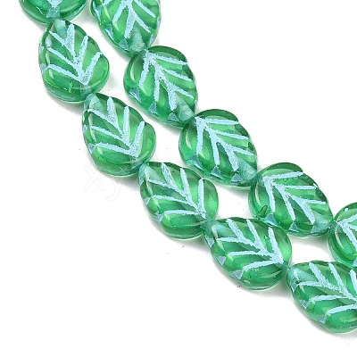 Czech Pressed Glass Beads GLAA-I061-41B-1