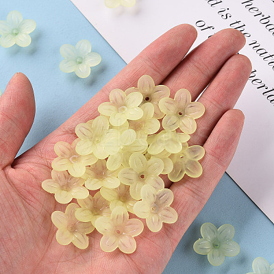 Frosted Acrylic Bead Caps MACR-S371-08A-728-1