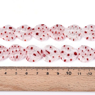 Handmade Millefiori Glass Beads Strands LAMP-T021-29A-1