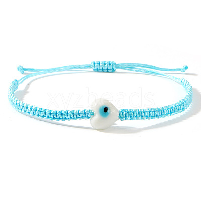 Bohemian Glass Bead Braided Bead Bracelets HV2776-8-1
